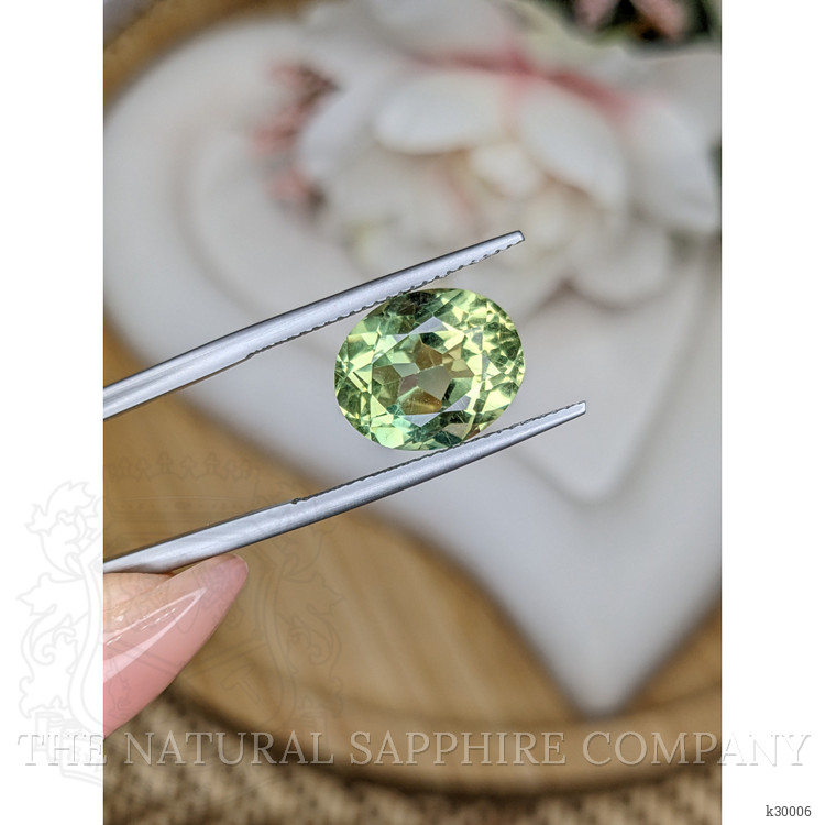 5.81 Ct. Yellowish Green Prasiolite from Brazil