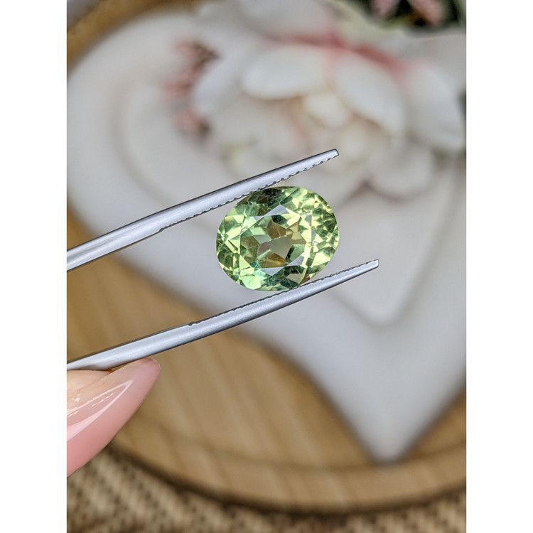 5.81 Ct. Yellowish Green Prasiolite from Brazil