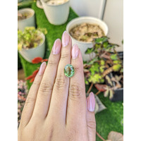 6.01 Ct. Green Prasiolite from Brazil Life Style