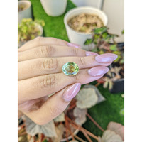 6.09 Ct. Yellowish Green Prasiolite from Brazil Life Style