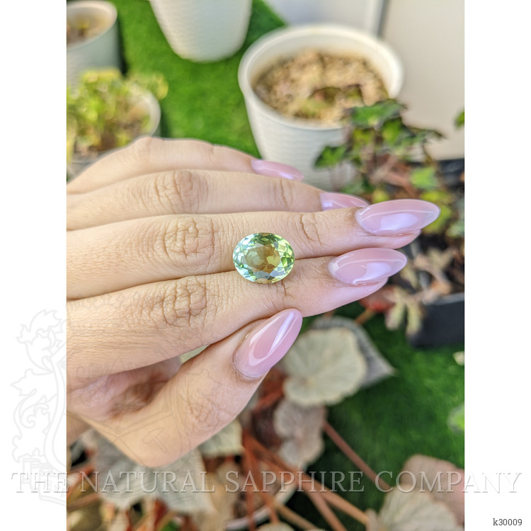 6.09 Ct. Yellowish Green Prasiolite from Brazil