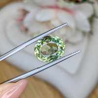 6.09 Ct. Yellowish Green Prasiolite from Brazil Life Style