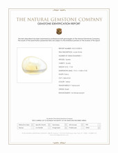 17.25 Ct. Yellow Cabochon Quartz from Brazil Scan Report