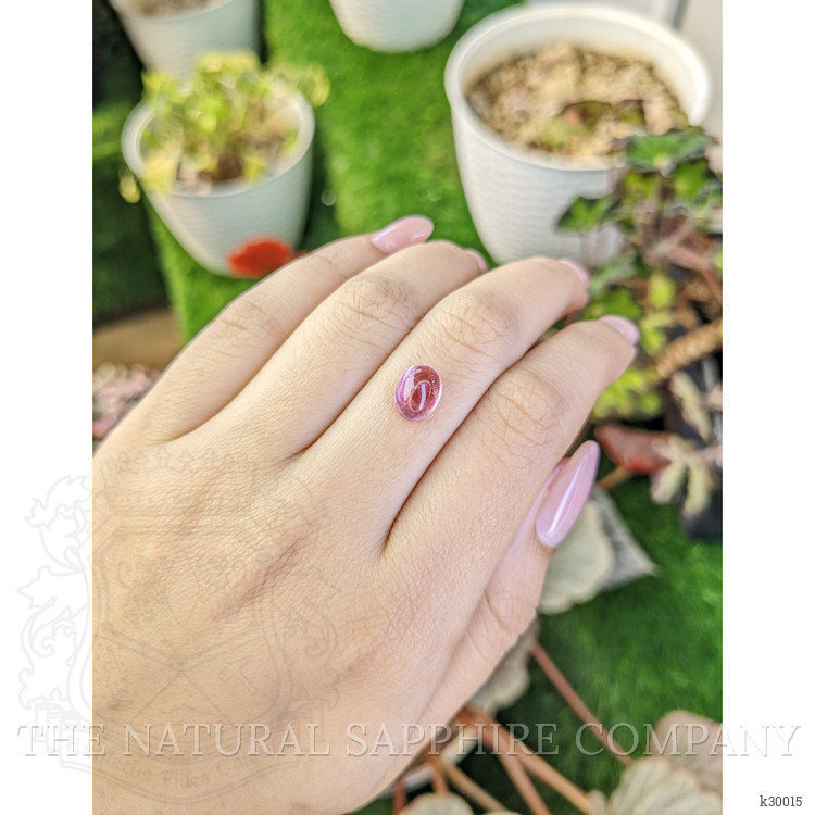 2.46 Ct. Pink Cabochon Tourmaline from Ceylon (Sri Lanka)