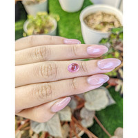 2.46 Ct. Pink Cabochon Tourmaline from Ceylon (Sri Lanka) Life Style
