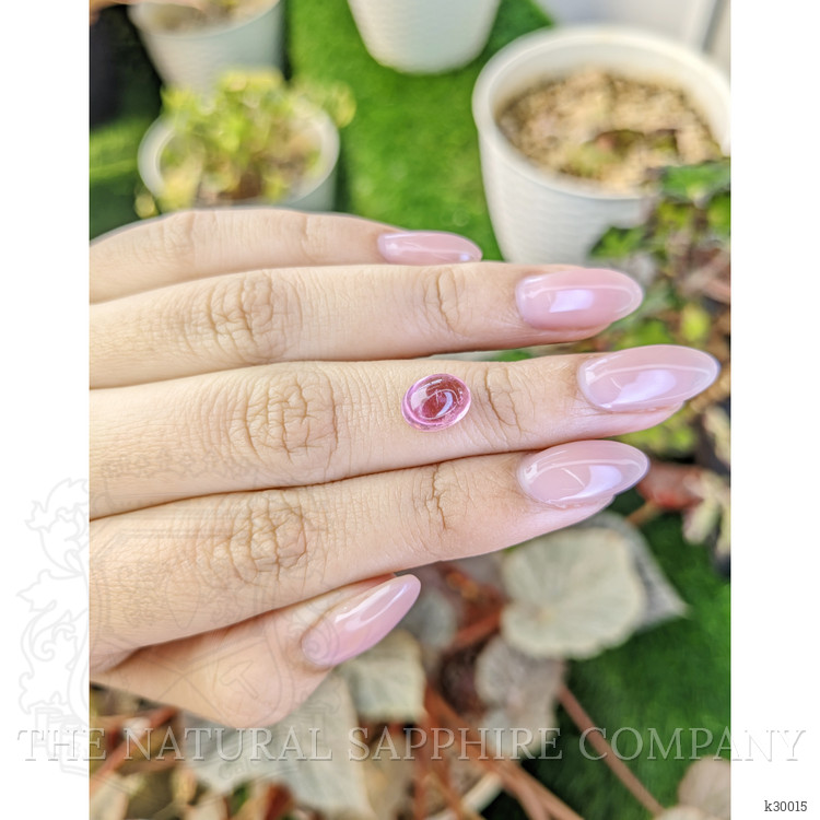 2.46 Ct. Pink Cabochon Tourmaline from Ceylon (Sri Lanka)