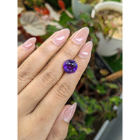 5.37 Ct. Purple Amethyst from Ceylon (Sri Lanka) Life Style