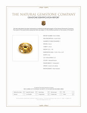 7.40 Ct. Yellowish Brown Zircon from Ceylon (Sri Lanka) Scan Report
