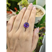 6.05 Ct. Purple Amethyst from Ceylon (Sri Lanka) Life Style