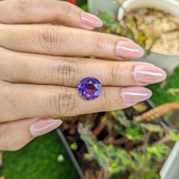 6.05 Ct. Purple Amethyst from Ceylon (Sri Lanka) Life Style
