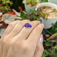 4.43 Ct. Purple Amethyst from Ceylon (Sri Lanka) Life Style