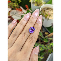 4.32 Ct. Purple Amethyst from Ceylon (Sri Lanka) Life Style