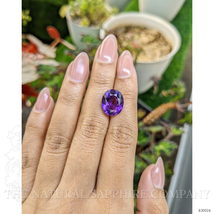 6.41 Ct. Purple Amethyst from Ceylon (Sri Lanka)
