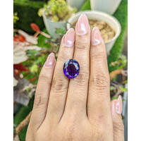 11.60 Ct. Purple Amethyst from Ceylon (Sri Lanka) Life Style