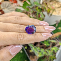 11.60 Ct. Purple Amethyst from Ceylon (Sri Lanka) Life Style