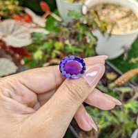 15.39 Ct. Purple Amethyst from Ceylon (Sri Lanka) Life Style