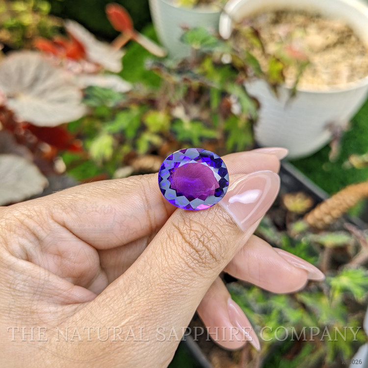 15.39 Ct. Purple Amethyst from Ceylon (Sri Lanka)