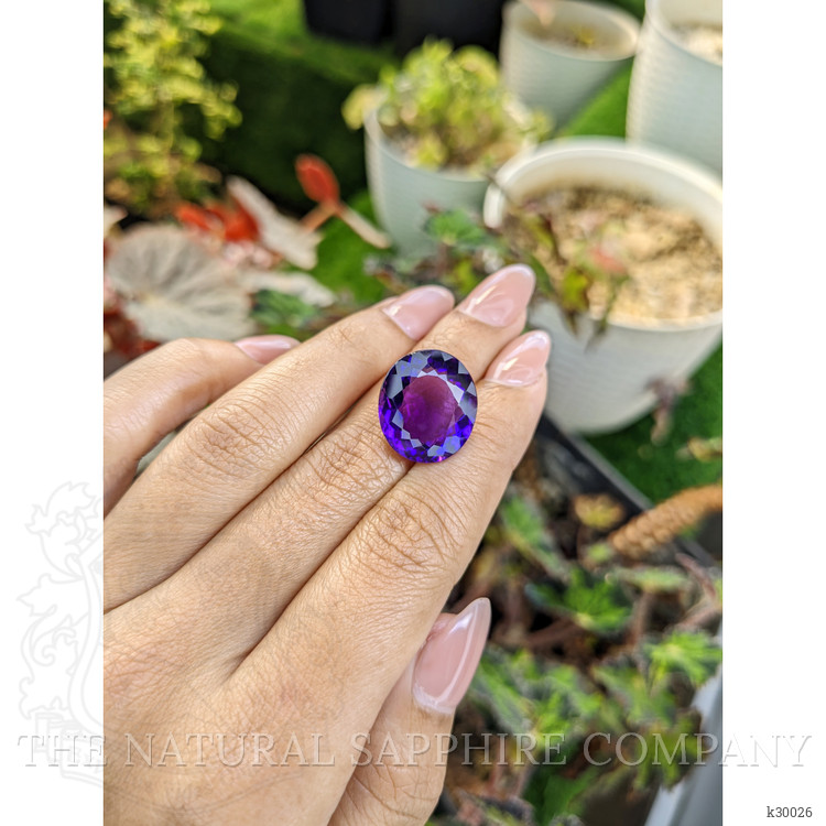 15.39 Ct. Purple Amethyst from Ceylon (Sri Lanka)