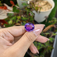 11.17 Ct. Purple Amethyst from Ceylon (Sri Lanka) Life Style