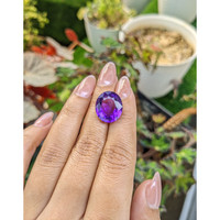 11.17 Ct. Purple Amethyst from Ceylon (Sri Lanka) Life Style