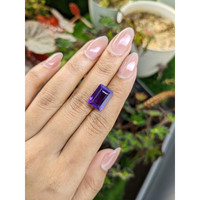 6.54 Ct. Purple Amethyst from Ceylon (Sri Lanka) Life Style