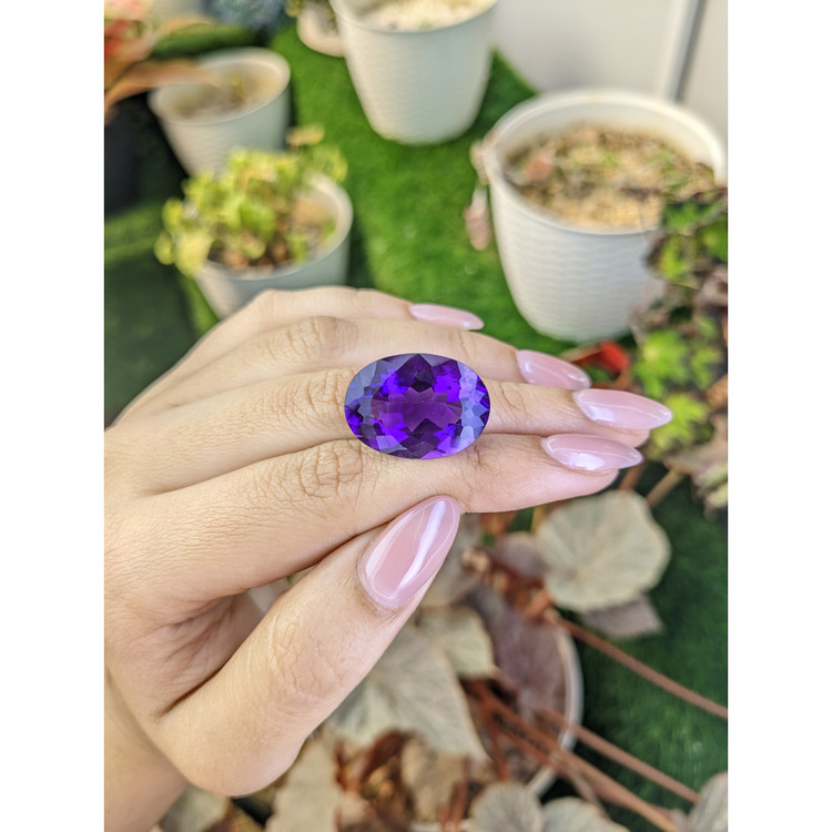 20.21 Ct. Purple Amethyst from Brazil