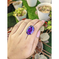 20.21 Ct. Purple Amethyst from Brazil Life Style