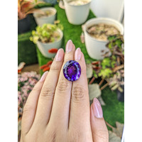 21.11 Ct. Purple Amethyst from Brazil Life Style