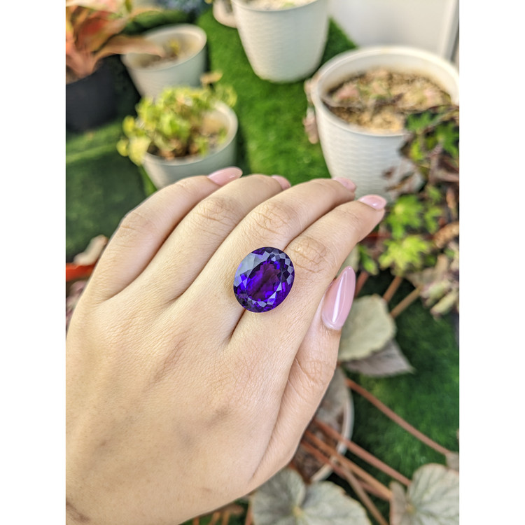 17.47 Ct. Purple Amethyst from Brazil