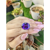 17.47 Ct. Purple Amethyst from Brazil Life Style