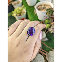 17.87 Ct. Purple Amethyst from Brazil Life Style