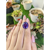 17.87 Ct. Purple Amethyst from Brazil Life Style