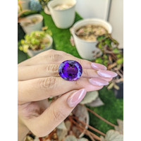 24.48 Ct. Purple Amethyst from Brazil Life Style