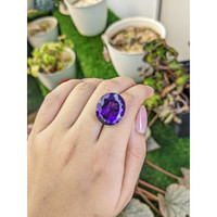 24.48 Ct. Purple Amethyst from Brazil Life Style