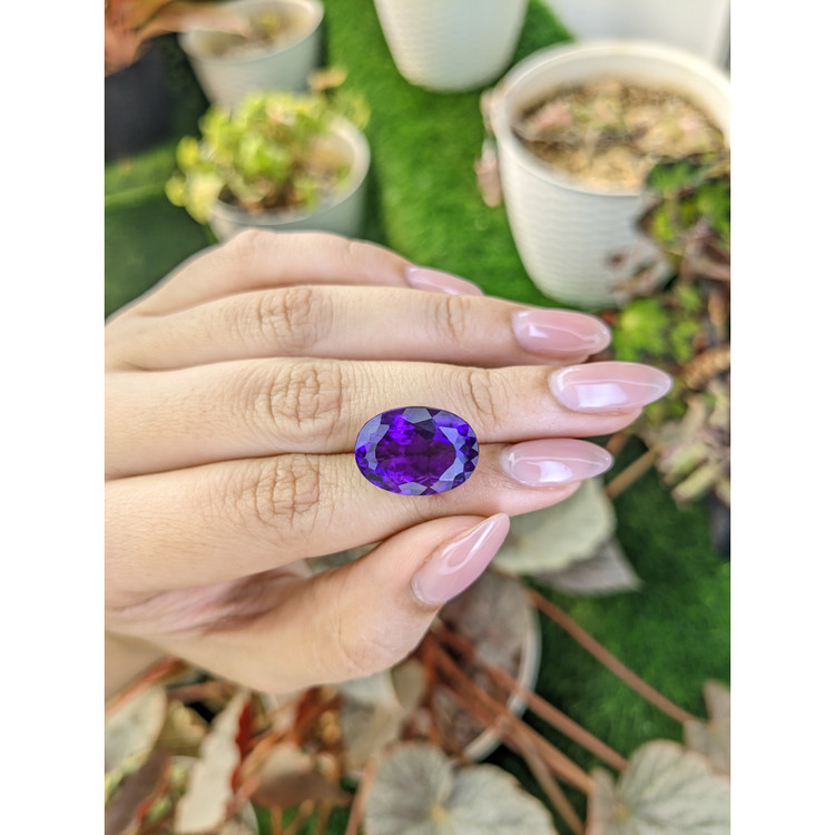 13.90 Ct. Purple Amethyst from Brazil