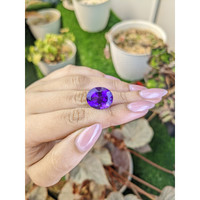 12.68 Ct. Purple Amethyst from Brazil Life Style