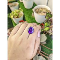 12.68 Ct. Purple Amethyst from Brazil Life Style