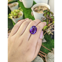 14.93 Ct. Purple Amethyst from Brazil Life Style