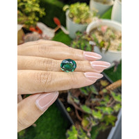 6.19 Ct. Bluish Green Prasiolite from Brazil Life Style