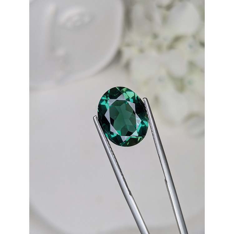6.85 Ct. Bluish Green Prasiolite from Brazil