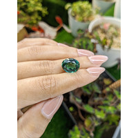 6.85 Ct. Bluish Green Prasiolite from Brazil Life Style