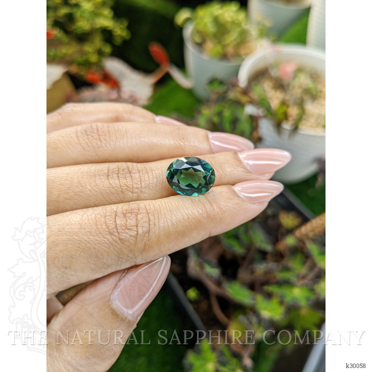 6.85 Ct. Bluish Green Prasiolite from Brazil