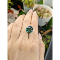 6.10 Ct. Bluish Green Prasiolite from Brazil Life Style
