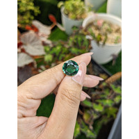 5.80 Ct. Bluish Green Prasiolite from Brazil Life Style