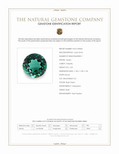 5.69 Ct. Bluish Green Prasiolite from Brazil Scan Report