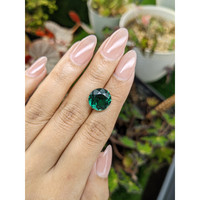 5.69 Ct. Bluish Green Prasiolite from Brazil Life Style