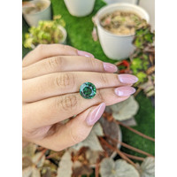5.91 Ct. Bluish Green Prasiolite from Brazil Life Style