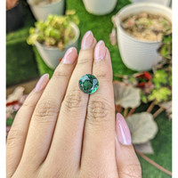 5.91 Ct. Bluish Green Prasiolite from Brazil Life Style