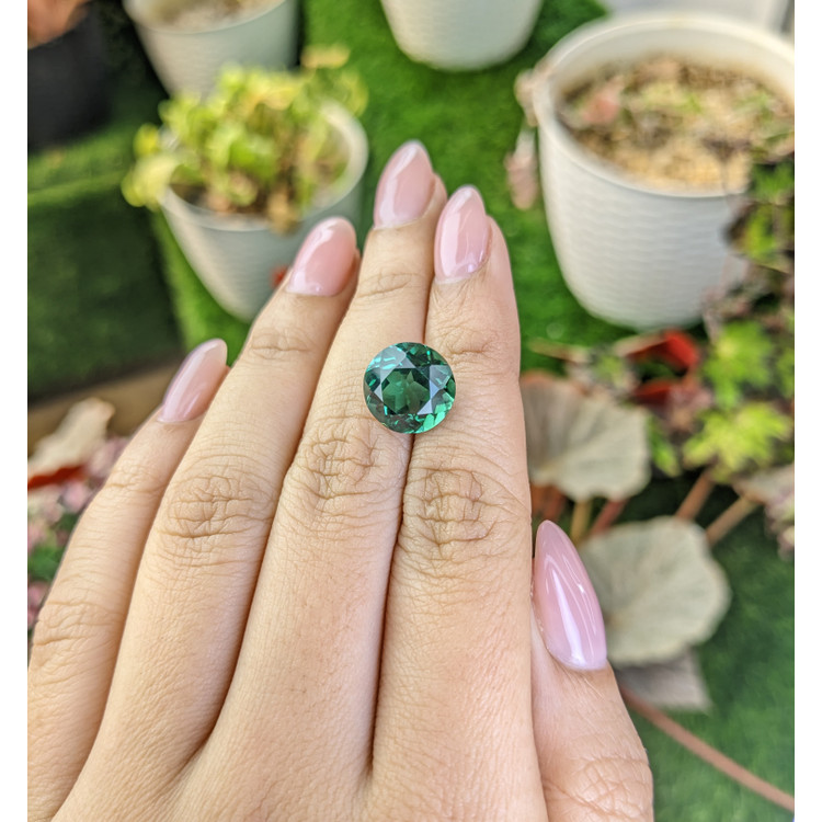 5.91 Ct. Bluish Green Prasiolite from Brazil
