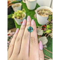 6.16 Ct. Bluish Green Prasiolite from Brazil Life Style